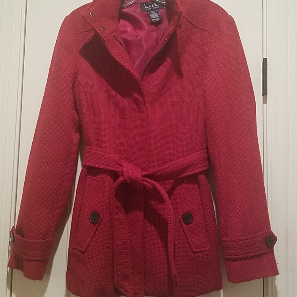 Red Tweed Jacket by Nicole Miller